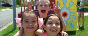 Dunk Tank with Happy Kids